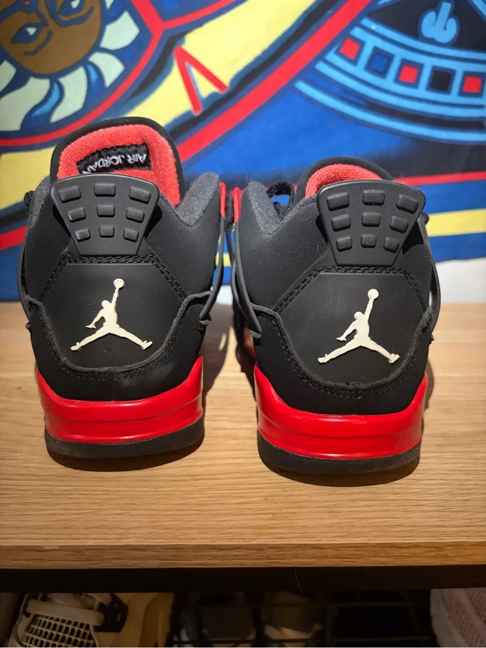 Jordan Black and Red Low-Top Sneakers